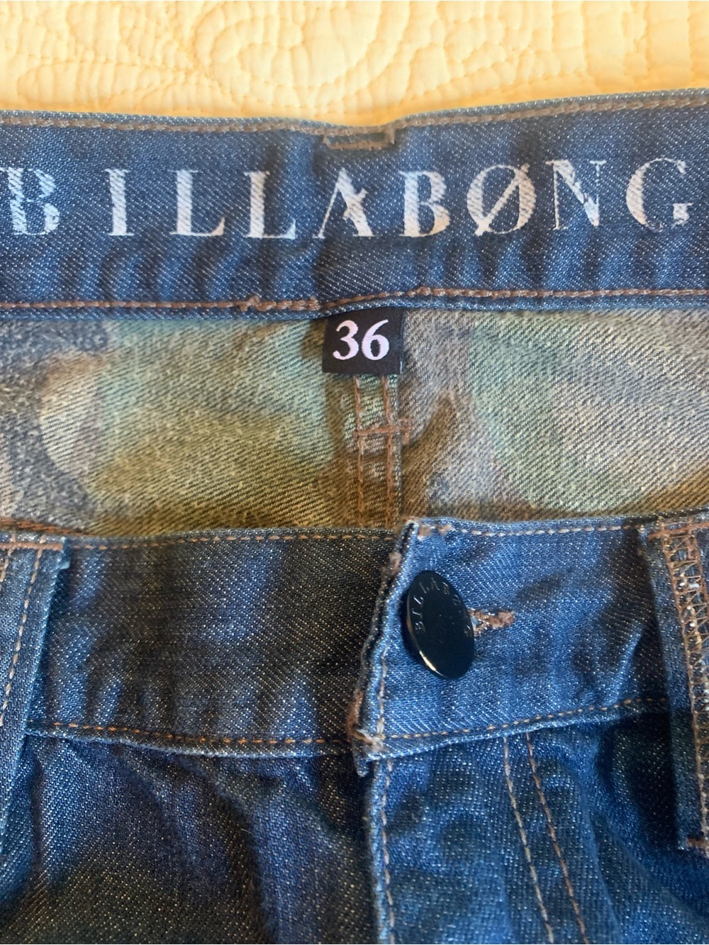 Billabong Men’s Straight Jeans in Dark Blue 36x31